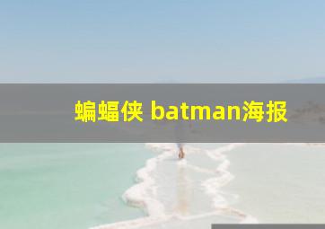 蝙蝠侠 batman海报